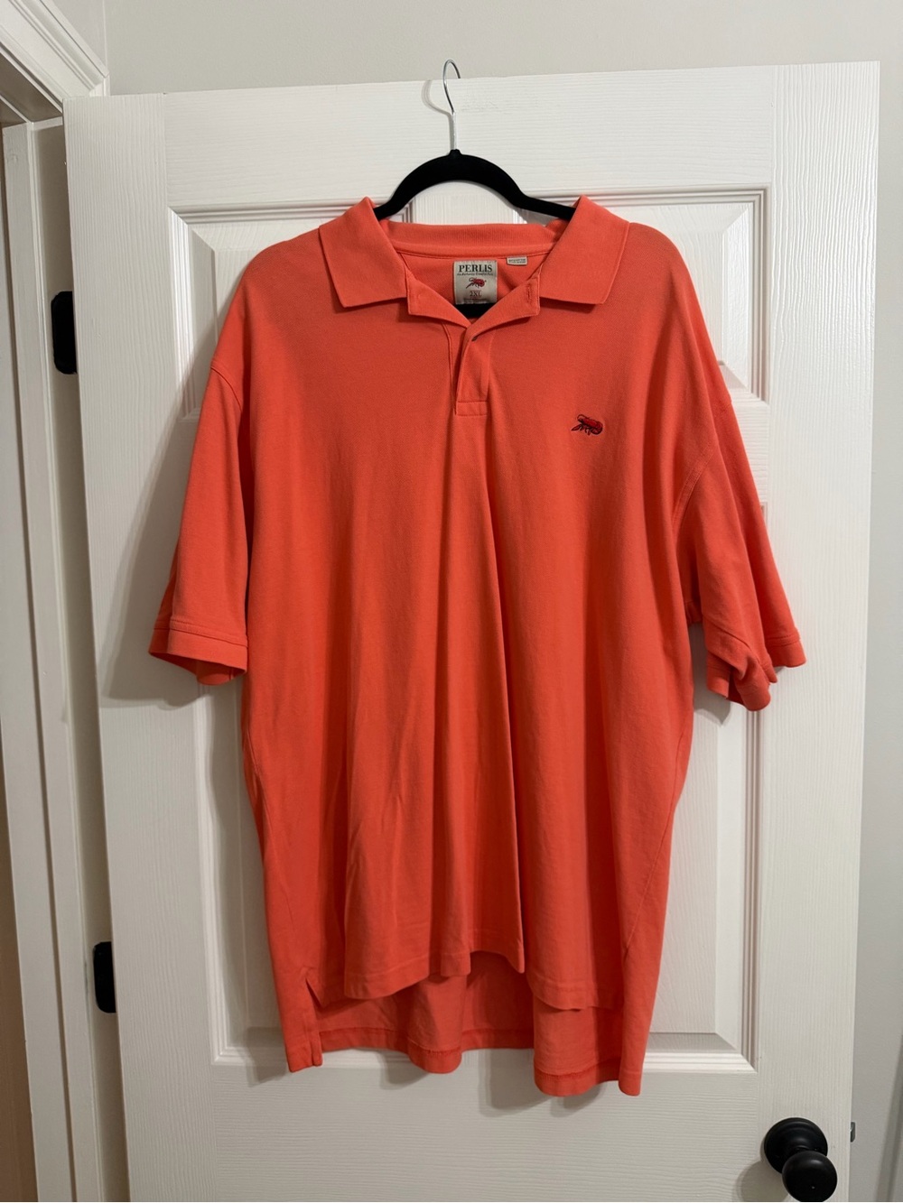 Perlis Men’s Coral-Orange Polo Shirt